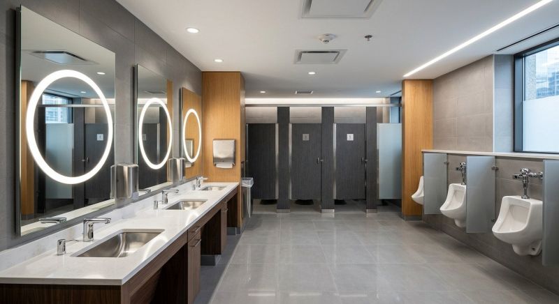 Industrial Bathroom Renovation in North Charleston, SC